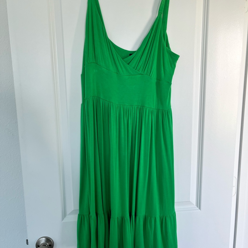 Spense Vibrant Green Maxi Dress